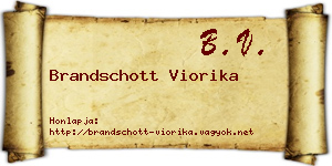 Brandschott Viorika névjegykártya